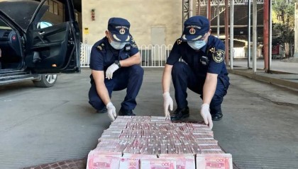 一出境车辆内藏匿187万元现金未申报，被昆明海关查获
