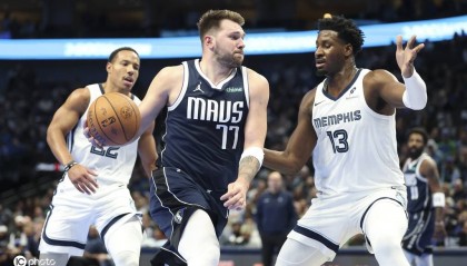 东契奇37+12莫兰特31分 独行侠逆转灰熊豪取5连胜