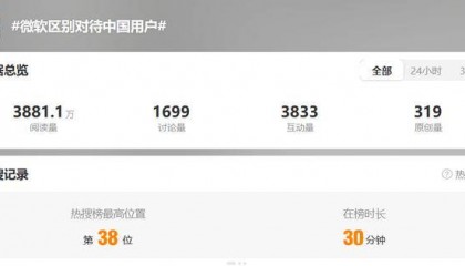微软被指在Windows系统中暗藏“后门”，专门针对中国用户？